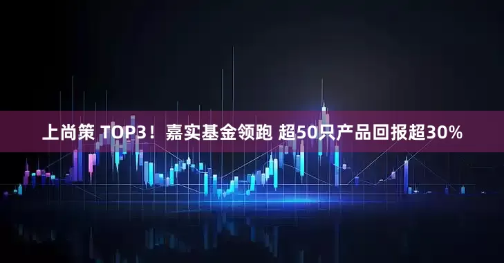 上尚策 TOP3！嘉实基金领跑 超50只产品回报超30%