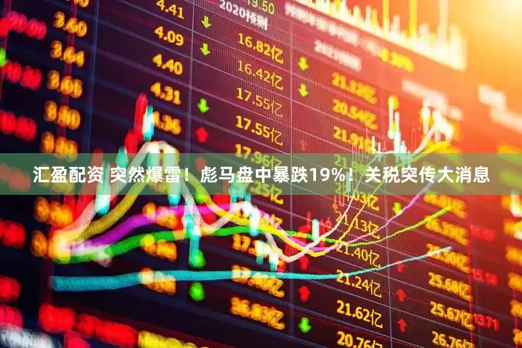 汇盈配资 突然爆雷！彪马盘中暴跌19%！关税突传大消息