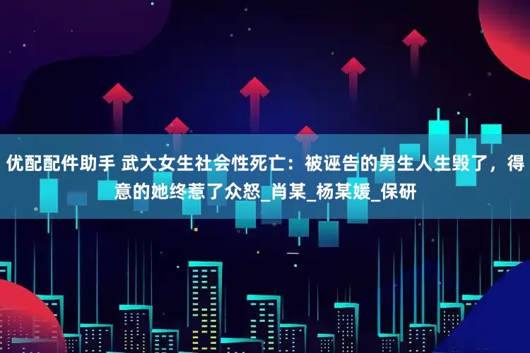 优配配件助手 武大女生社会性死亡：被诬告的男生人生毁了，得意的她终惹了众怒_肖某_杨某媛_保研