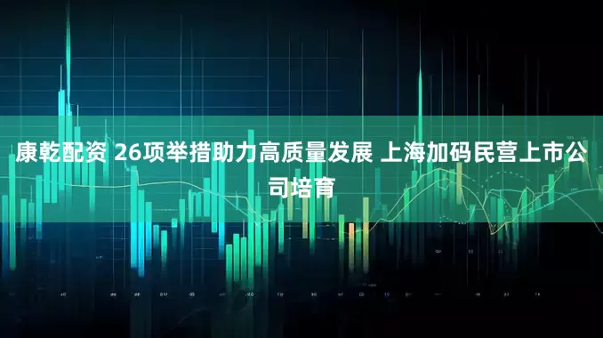 康乾配资 26项举措助力高质量发展 上海加码民营上市公司培育